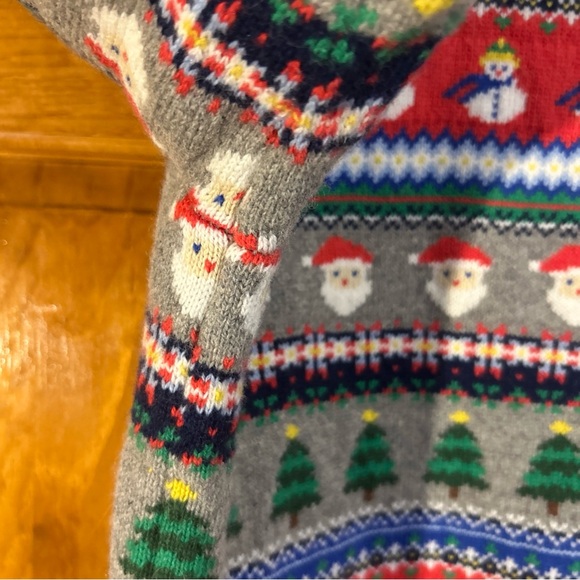 Boden Women’s Christmas Fair Isle Santa/Tree/Snowmen Wool blend Sz XS-EUC - Picture 6 of 9
